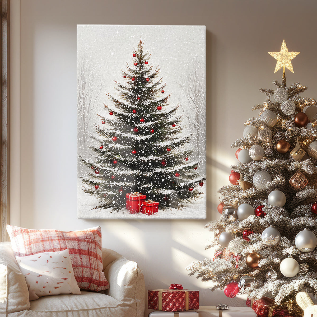 Dawn of Snowwhite Midwinter - Canvas Art Print