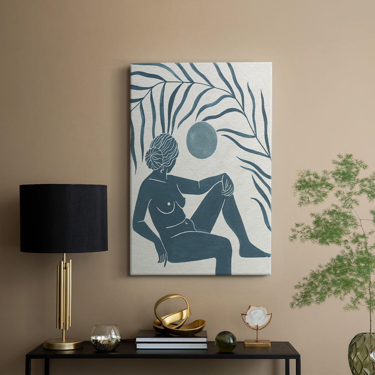 Moon Gazer I - Canvas Art Print