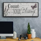 Count Your Blessings - Floater Framed Canvas Print