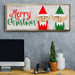 Christmas Elf Couple - Floater Framed Canvas Print