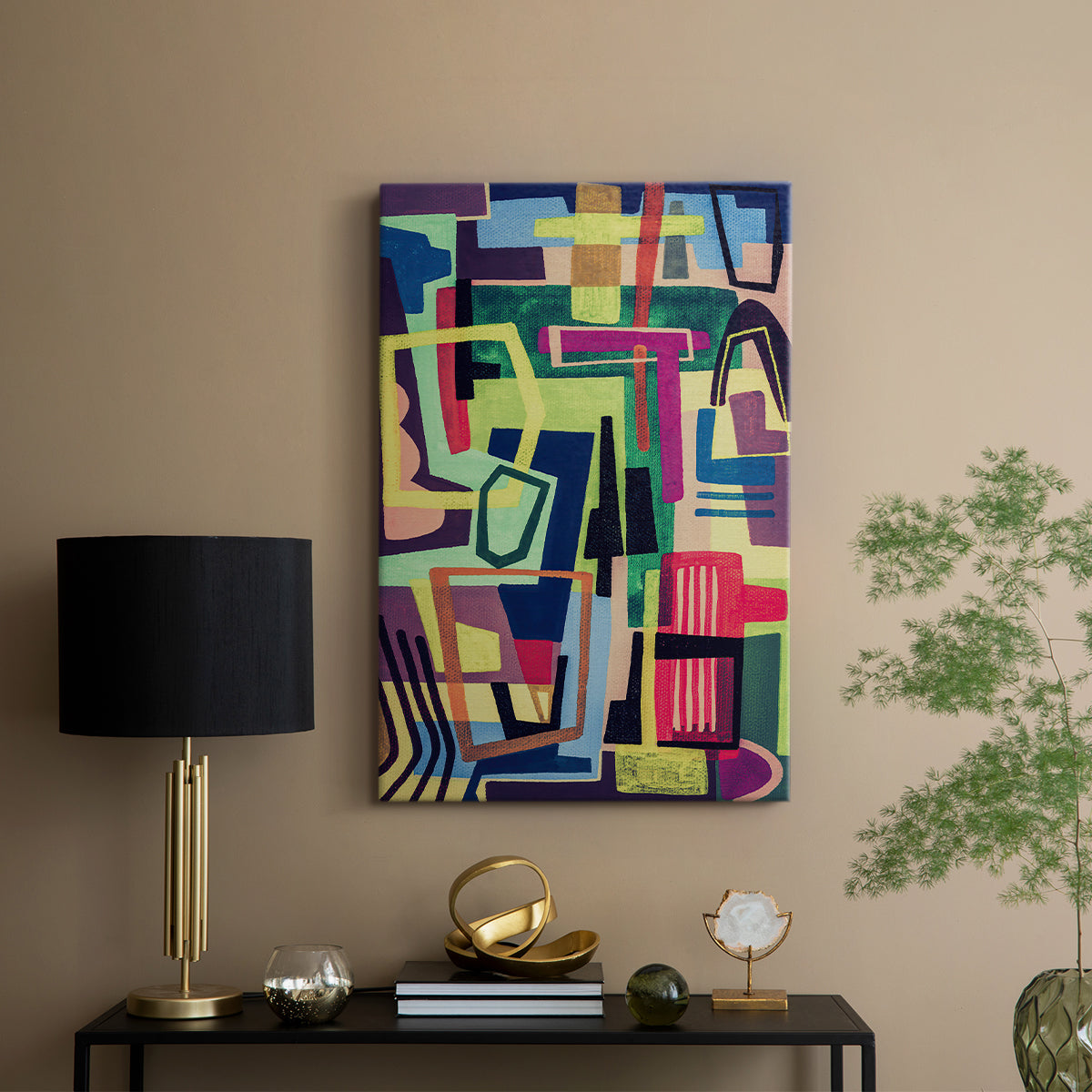 Connected Colors I - Canvas Art Print