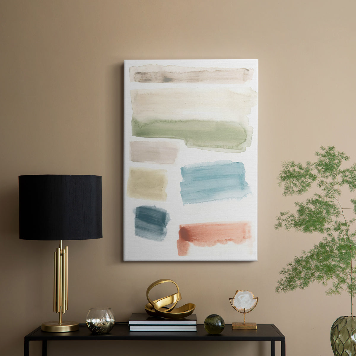 Watercolor Swatches I - Canvas Art Print