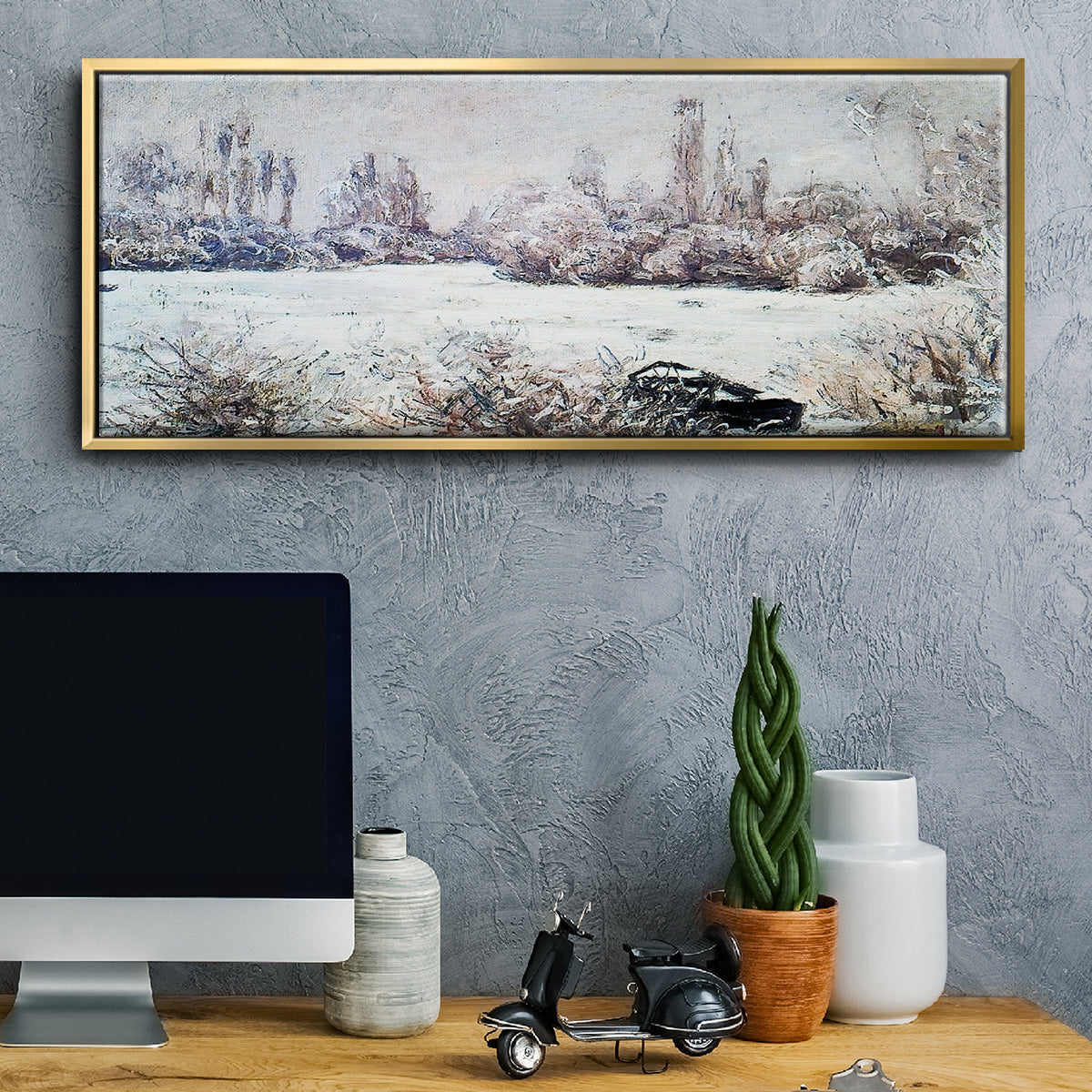 The Frost, 1880 - Floater Framed Canvas Print