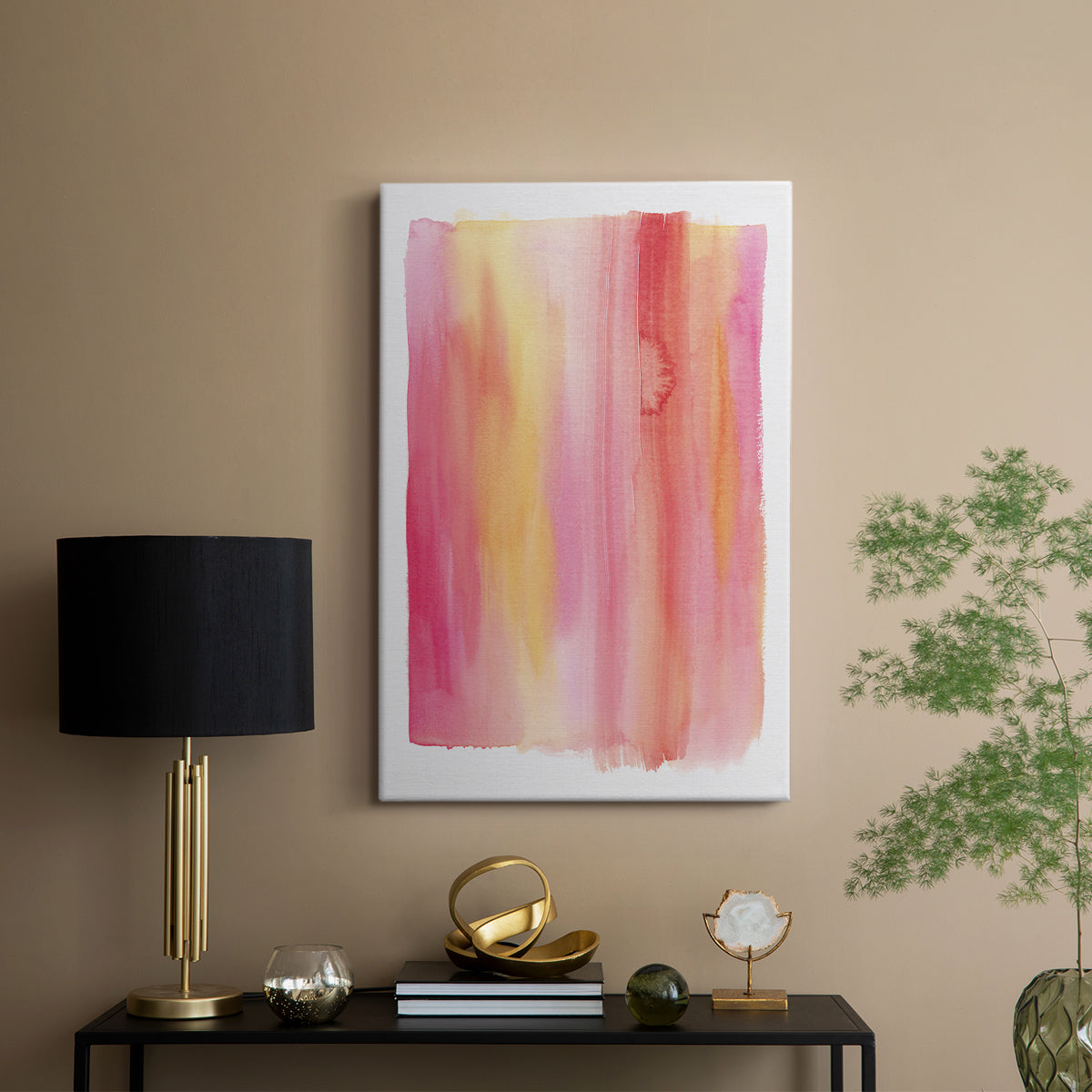 Summer Sherbet Wash I - Canvas Art Print