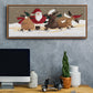 Skater Chorus Line - Floater Framed Canvas Print