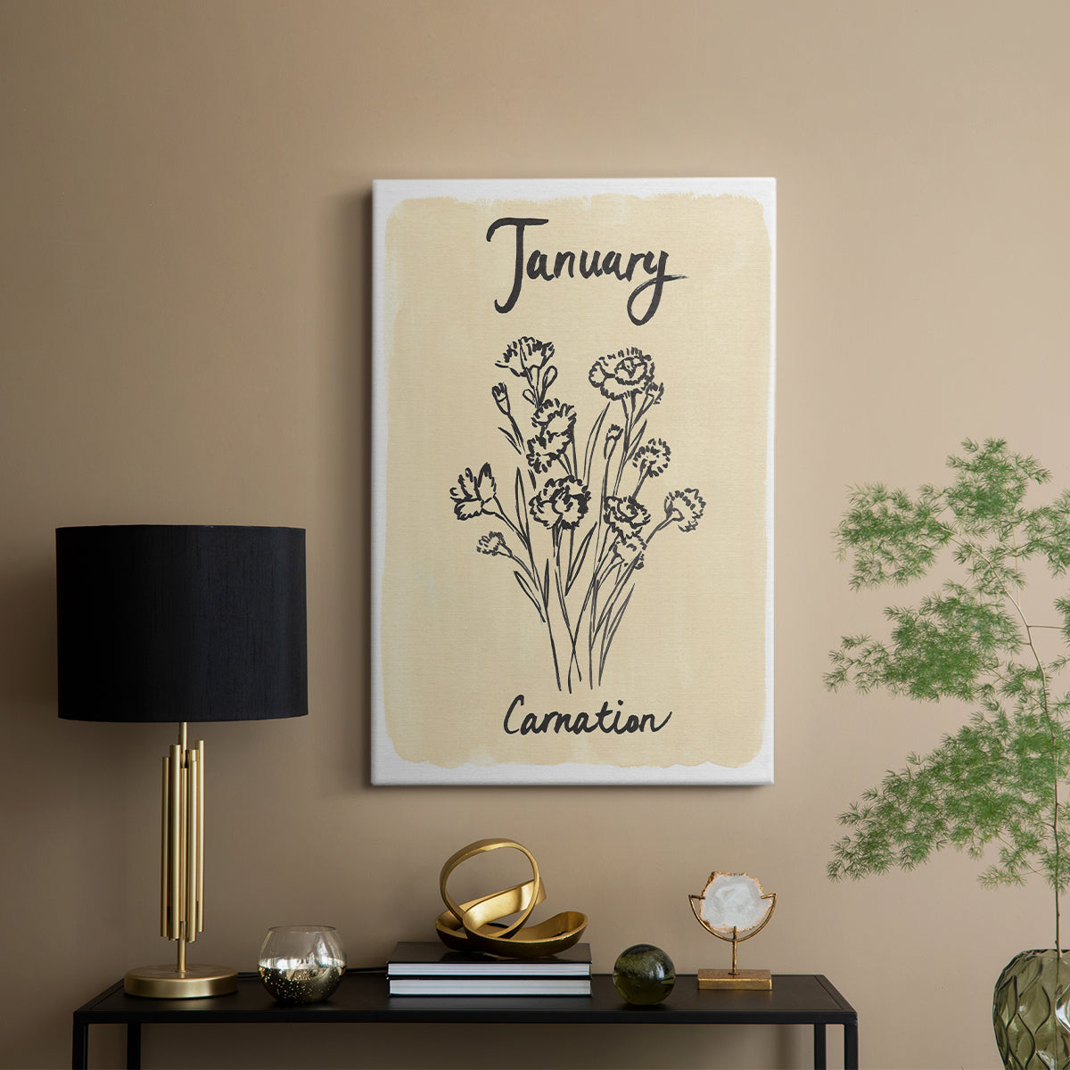 Birth Month I - Canvas Art Print