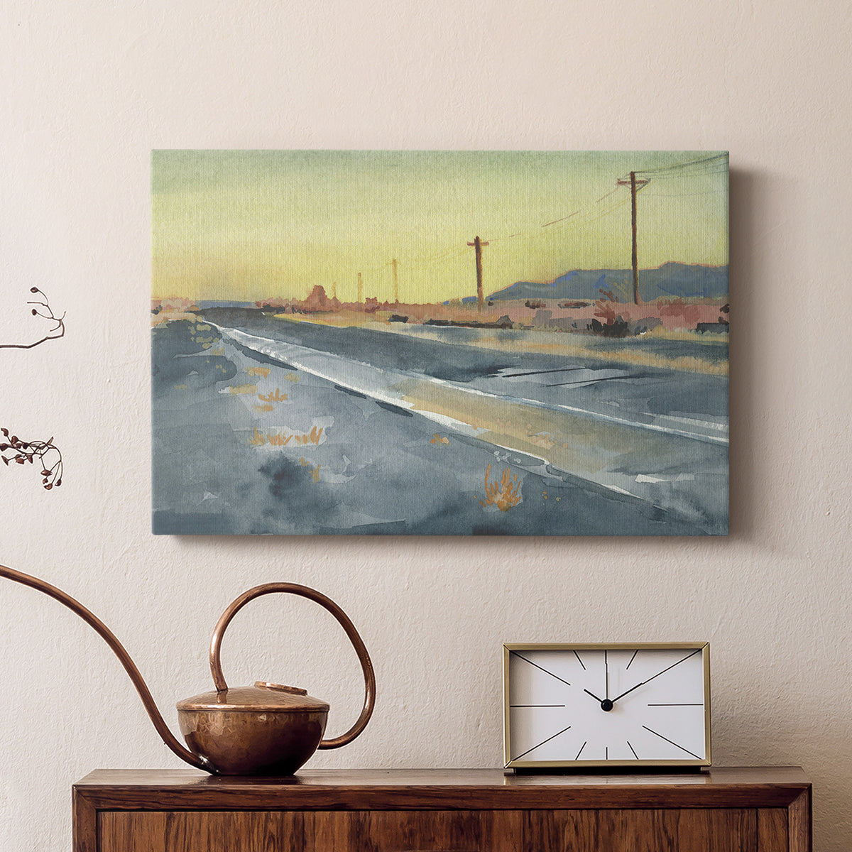 Deserted Highway I - Canvas Art Print