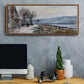 The Seine at Lavacourt, Effect of Snow, 1879 - Floater Framed Canvas Print