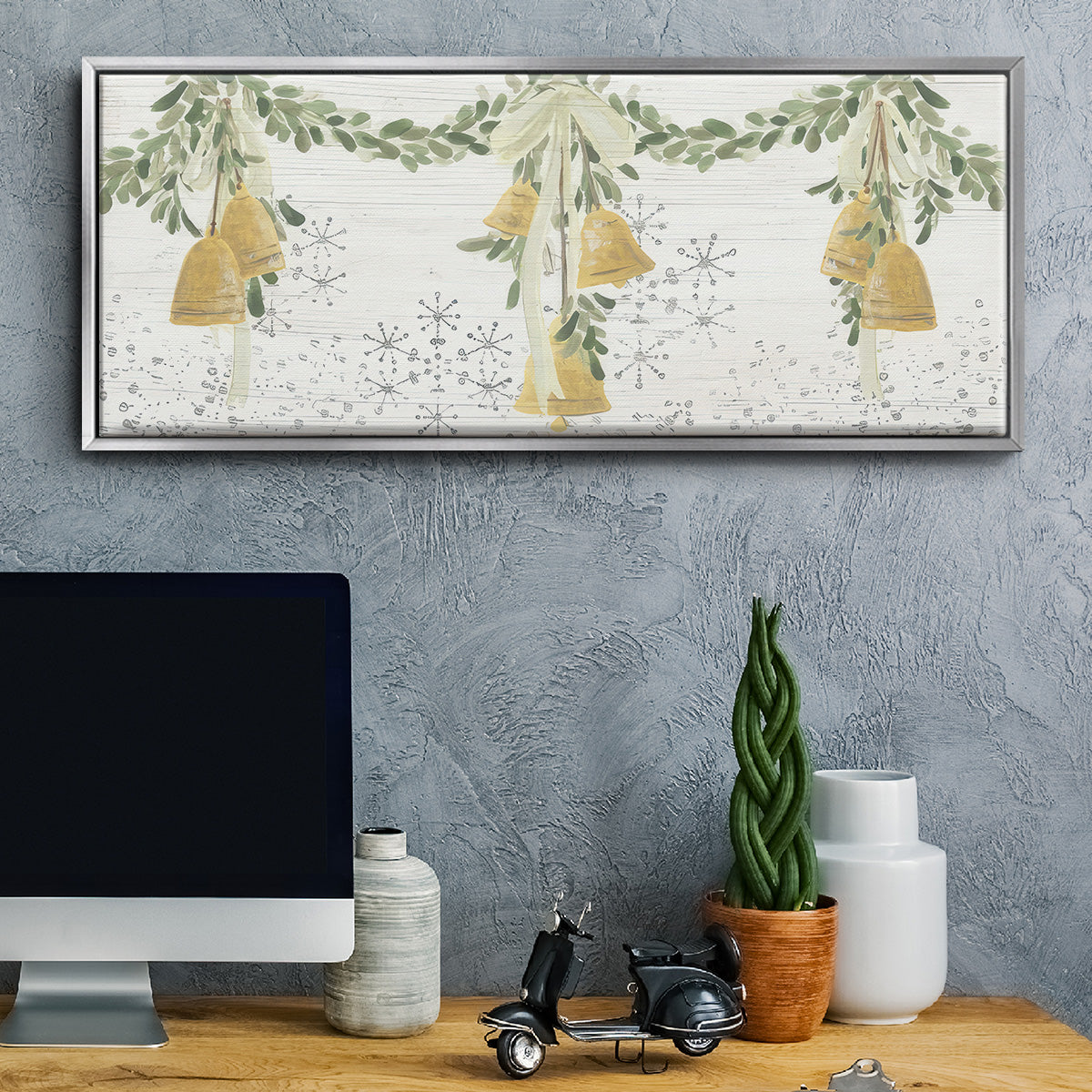 Holiday Bells - Floater Framed Canvas Print