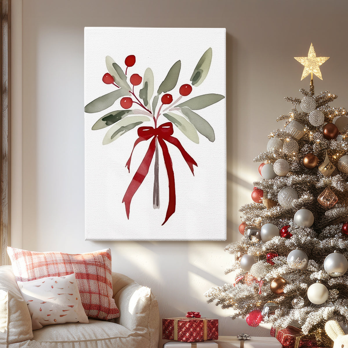 Wreath of Pearled Promise - Canvas Art Print