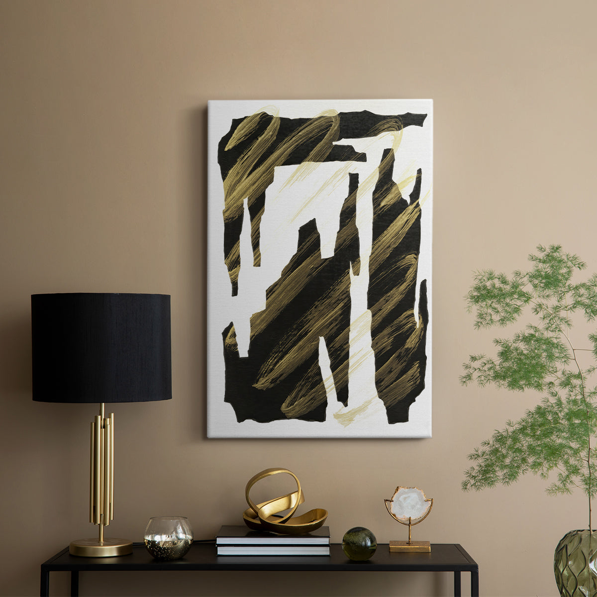 Onyx Obelisks IV - Canvas Art Print