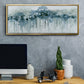 Blue Birch Morning - Floater Framed Canvas Print