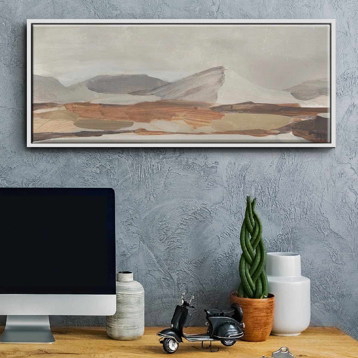 Dusky Mountain II - Floater Framed Canvas Print