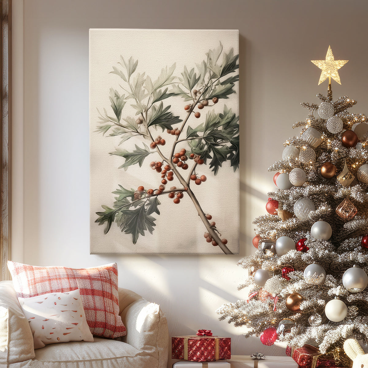Sugar Pines Green - Canvas Art Print