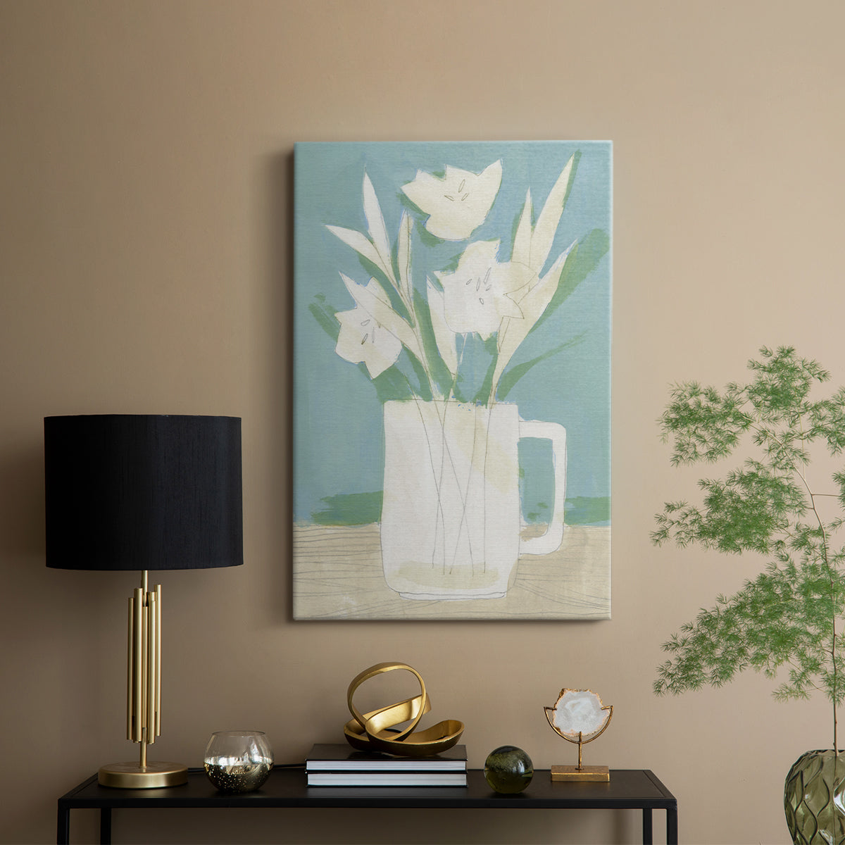 Muted Spring Arrangement III - Canvas Art Print