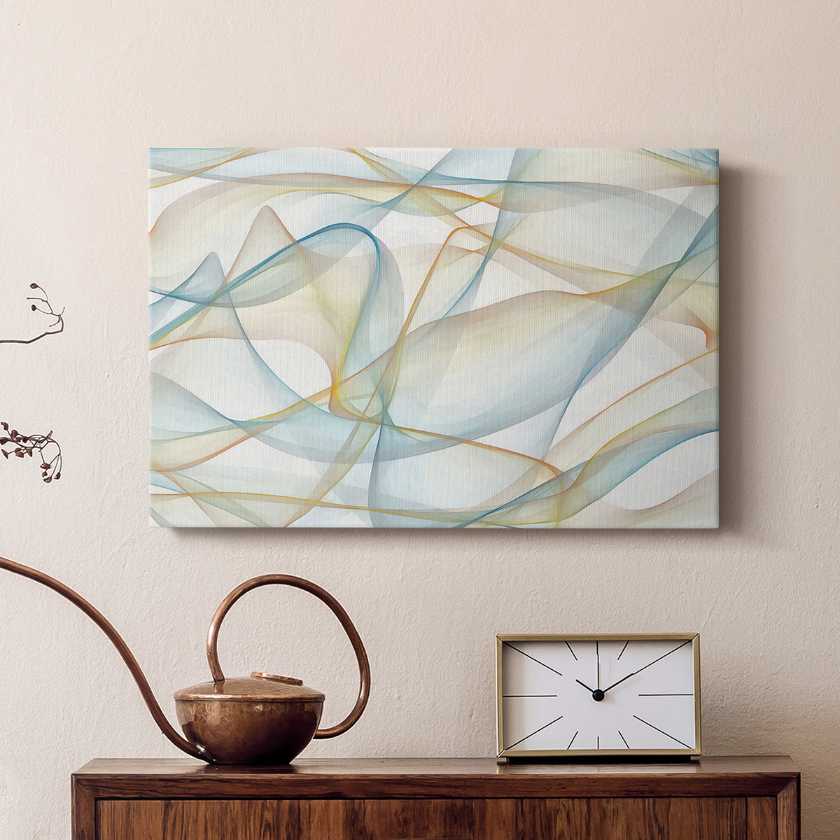 Curves and Waves V - Canvas Art Print
