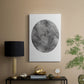Graphite Moon II - Canvas Art Print