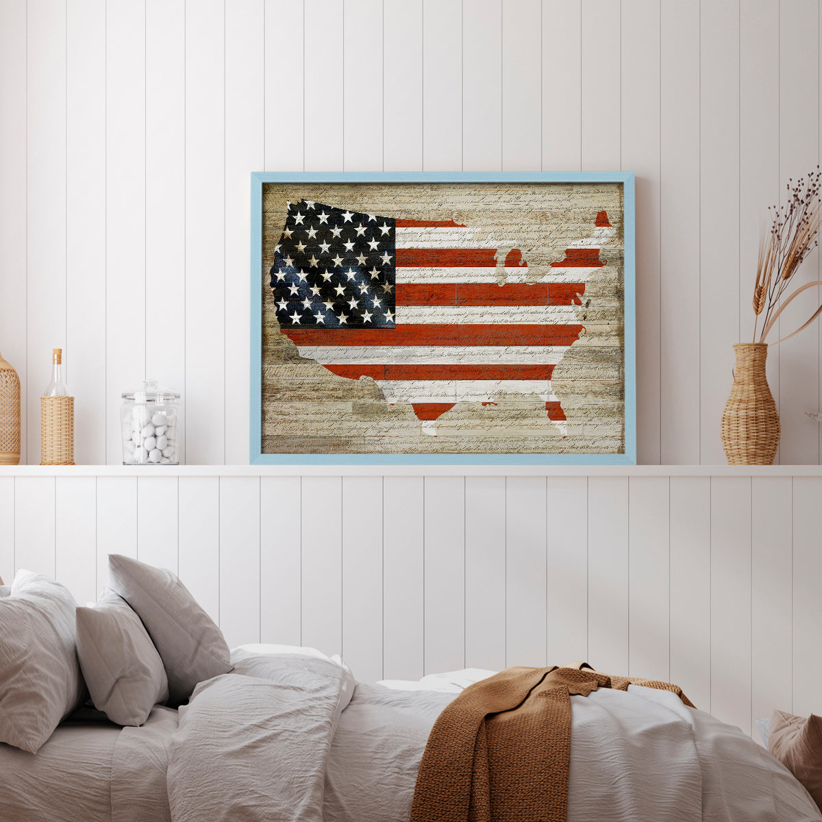 46171,american flag,united states,map outline,vintage art,wall decor,patriotic art,framed artwork,country representation,home decoration,textured background,heritage,national pride,calligraphy style,interior design,art illustration,graphic design,iconic symbol,state outlines,creative decor,rustic art,visual art,modern home,border design,expressive artwork,traditional art,memorable decor,cultural heritage,art frame,handmade art,artisanal design,Re-stickable,Patriotic