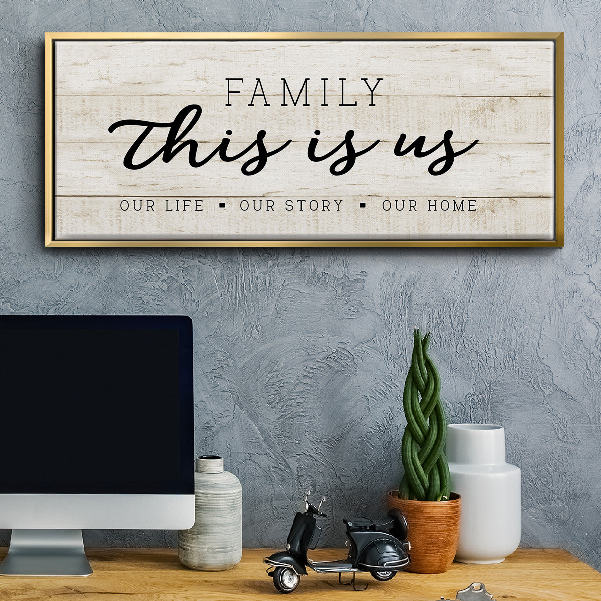 This is Us - Floater Framed Canvas Print