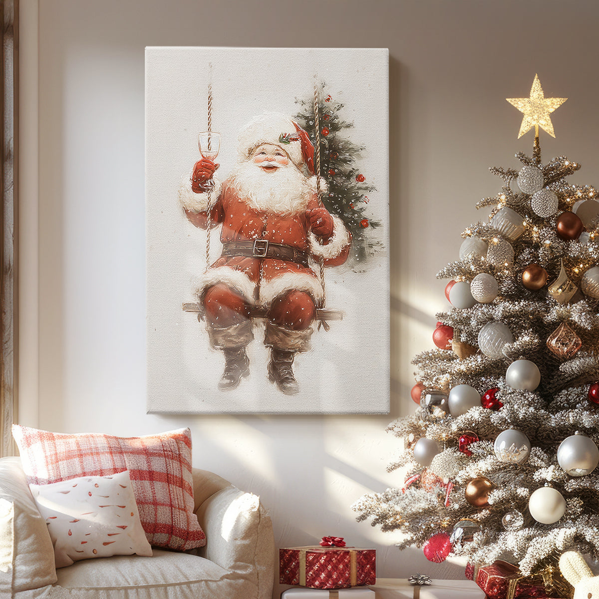 Fir of Gilded Serenade - Canvas Art Print