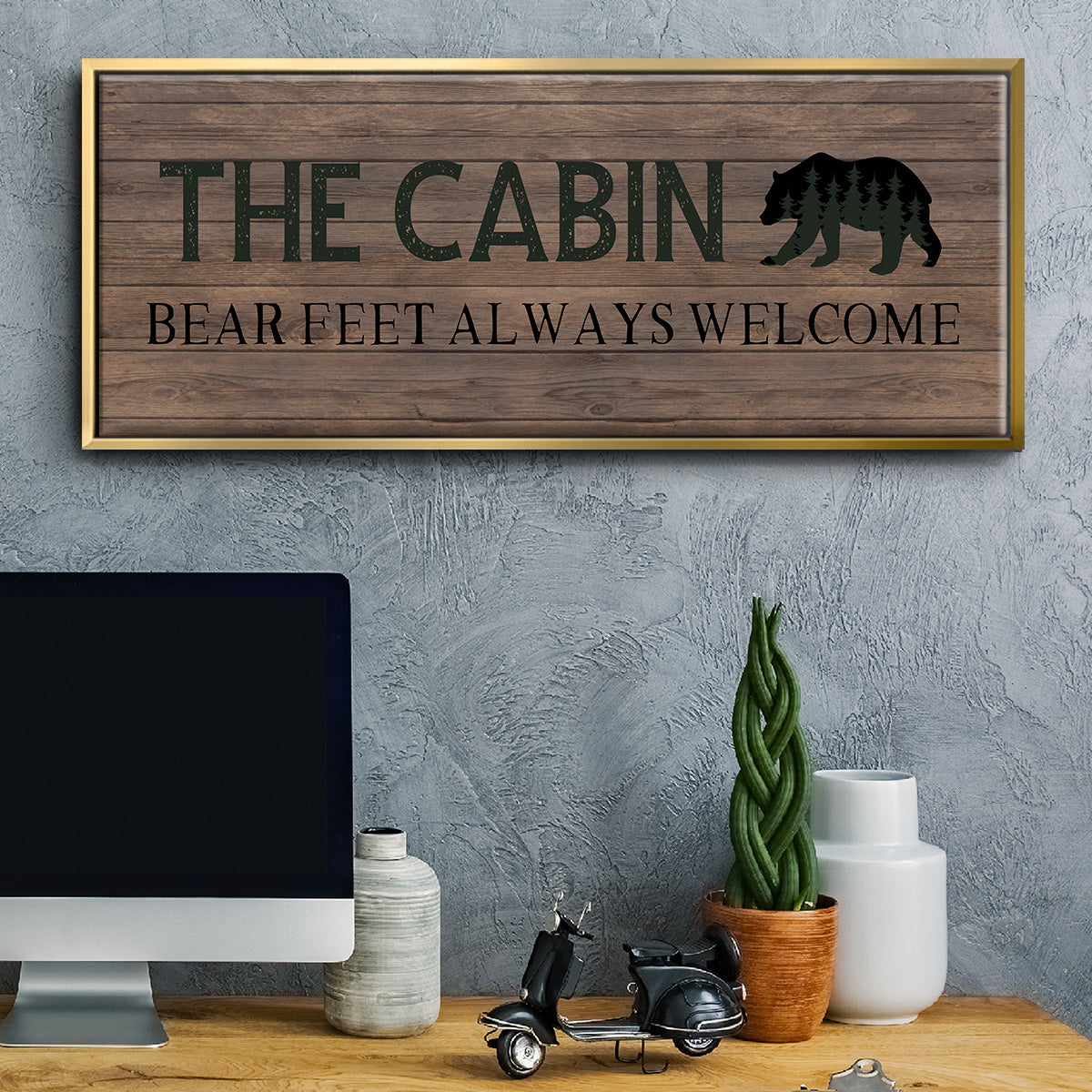 Bear Feet - Floater Framed Canvas Print