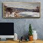 The Seine at Bougival, 1869 - Floater Framed Canvas Print