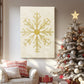 Tinsel-Gold Nativity Green - Canvas Art Print