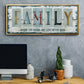 Family Where Life - Floater Framed Canvas Print