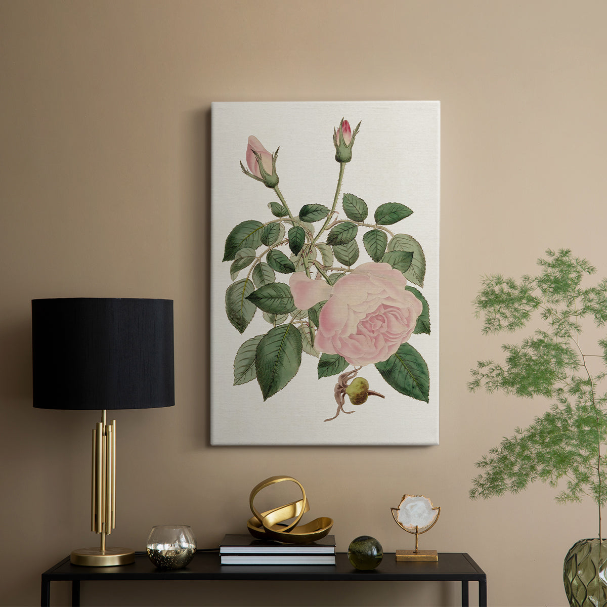Pink Floral Mix II - Canvas Art Print