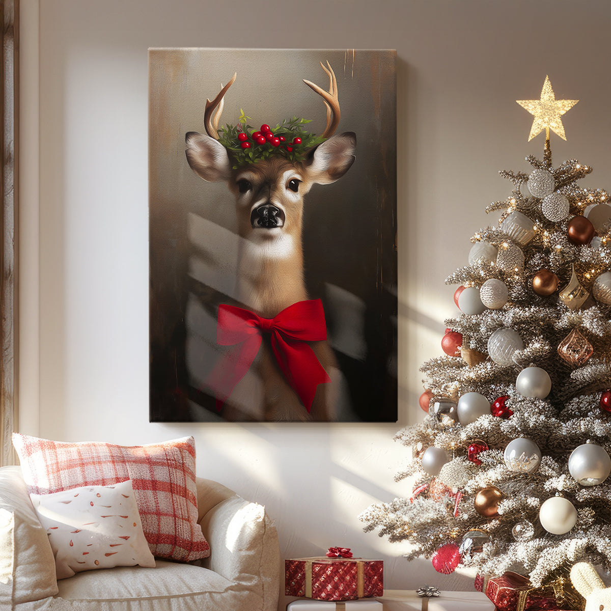 Amber Serenade of Night - Canvas Art Print