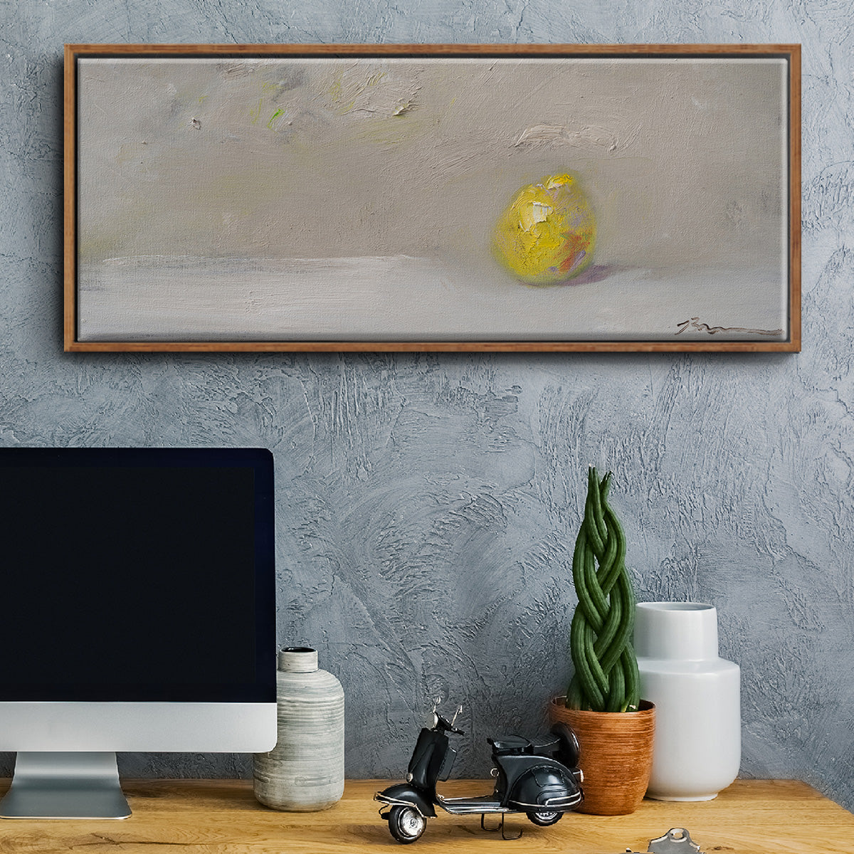 Lemon-Lime - Floater Framed Canvas Print