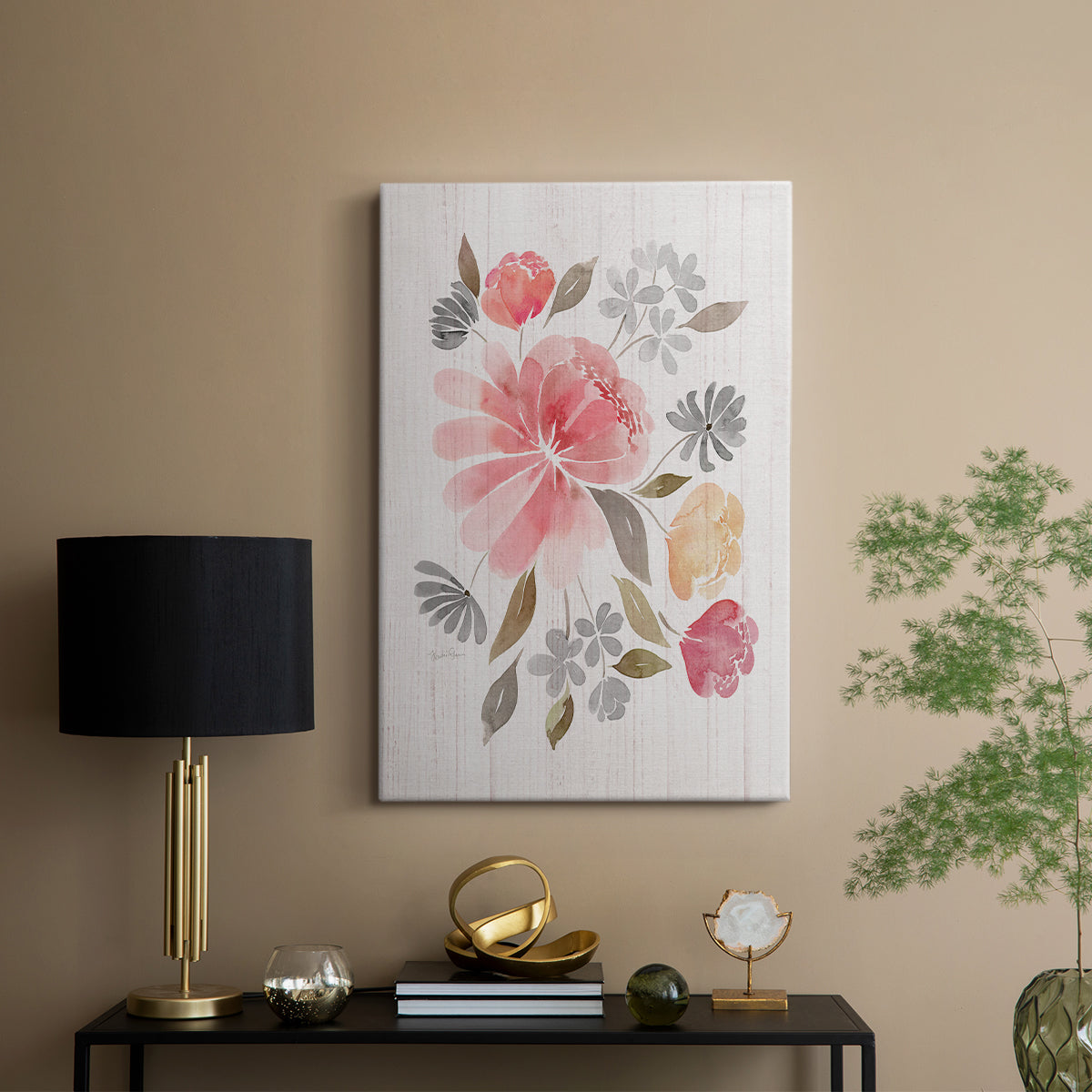 Loose Peonies I - Canvas Art Print
