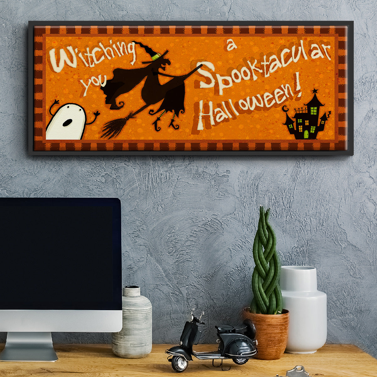 Spooktacular Collection D - Floater Framed Canvas Print