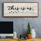 This is Us and the Dog - Floater Framed Canvas Print