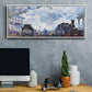 Saint Lazare Station in Paris, Arrival of a Train - Floater Framed Canvas Print