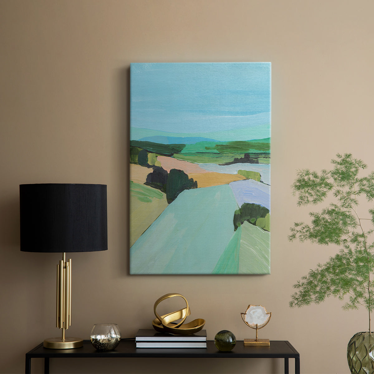 Bright Colored Countryside IV - Canvas Art Print