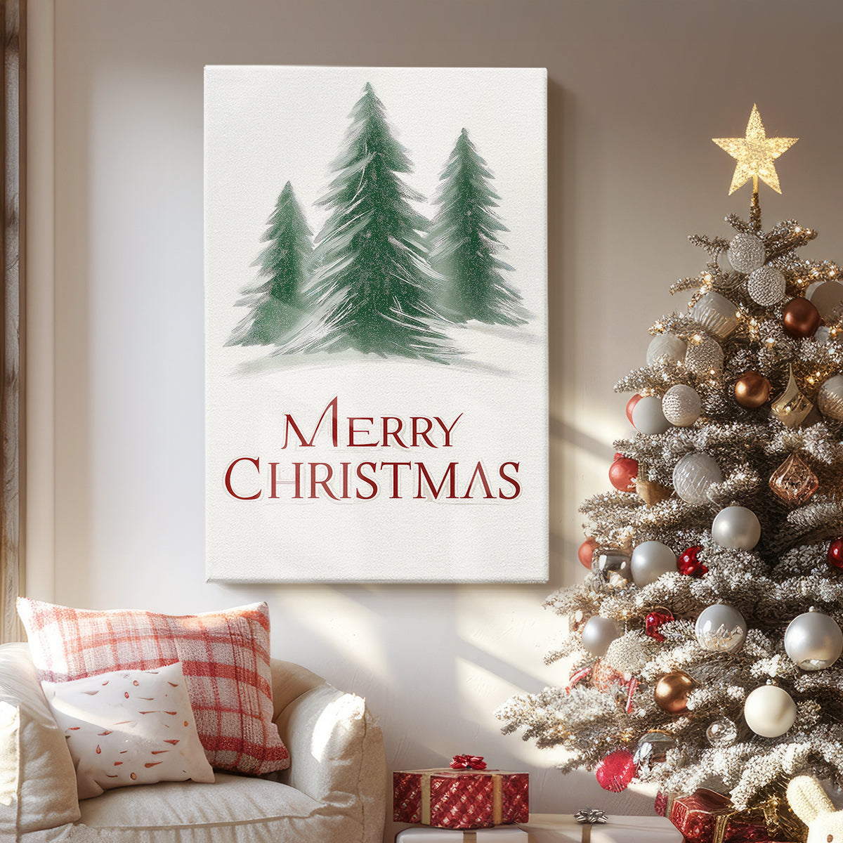 Frostlit Snow Blessing - Canvas Art Print