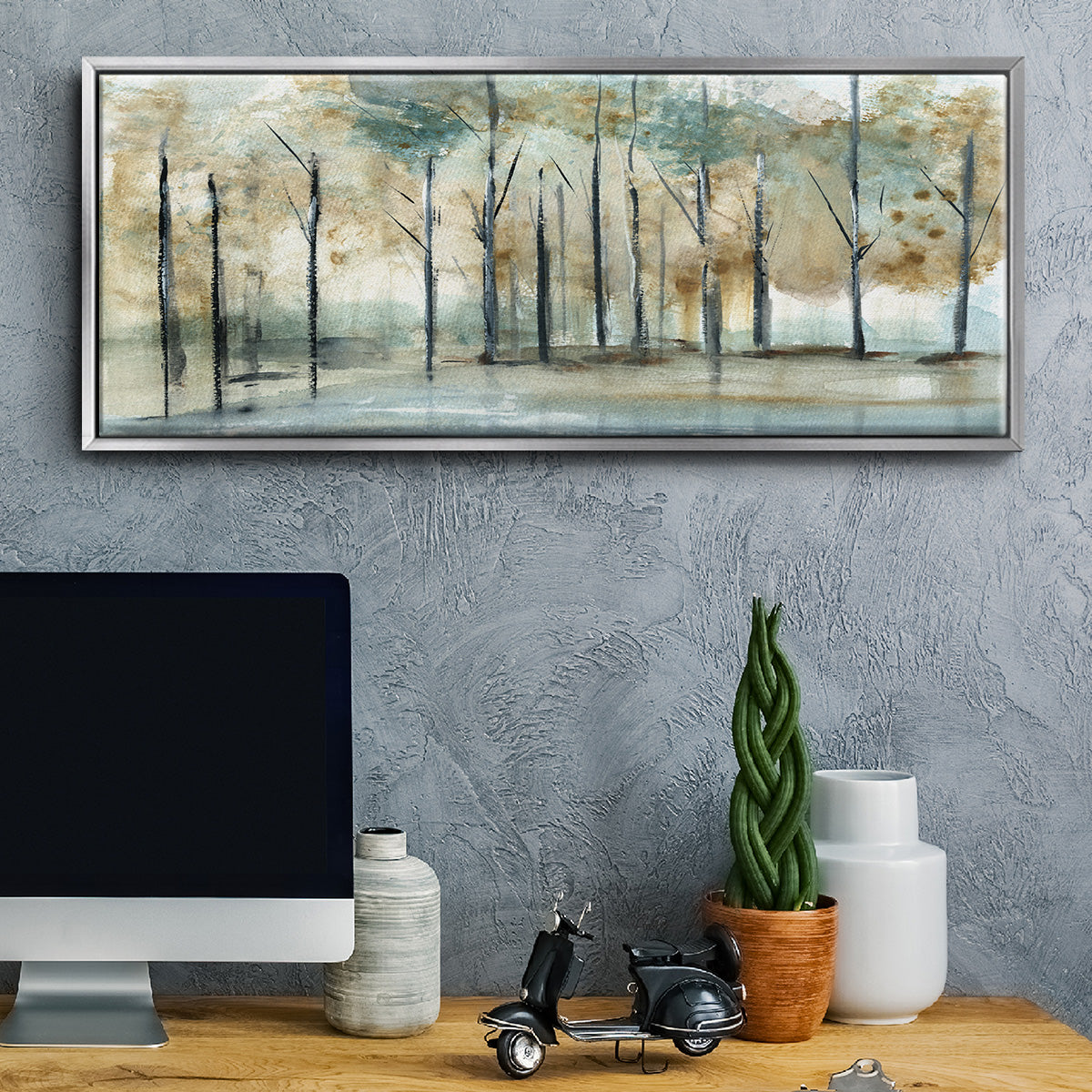 Debruce Light - Floater Framed Canvas Print