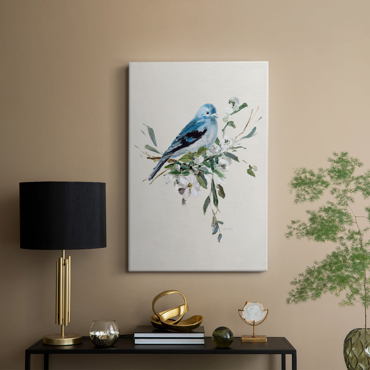 Bluebird Happy I - Canvas Art Print
