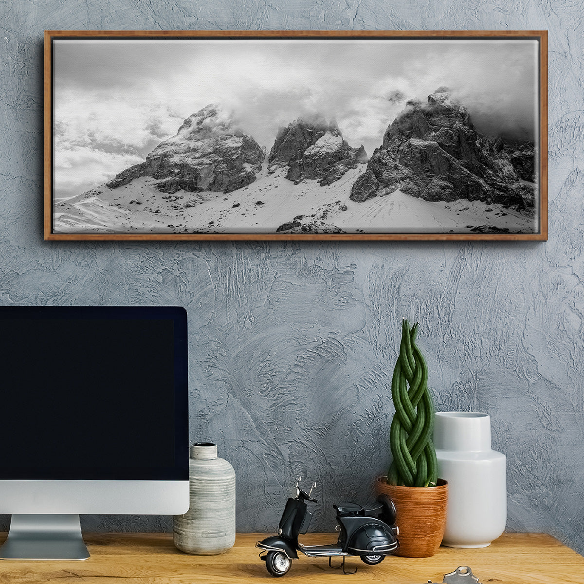 Dolomites - Floater Framed Canvas Print