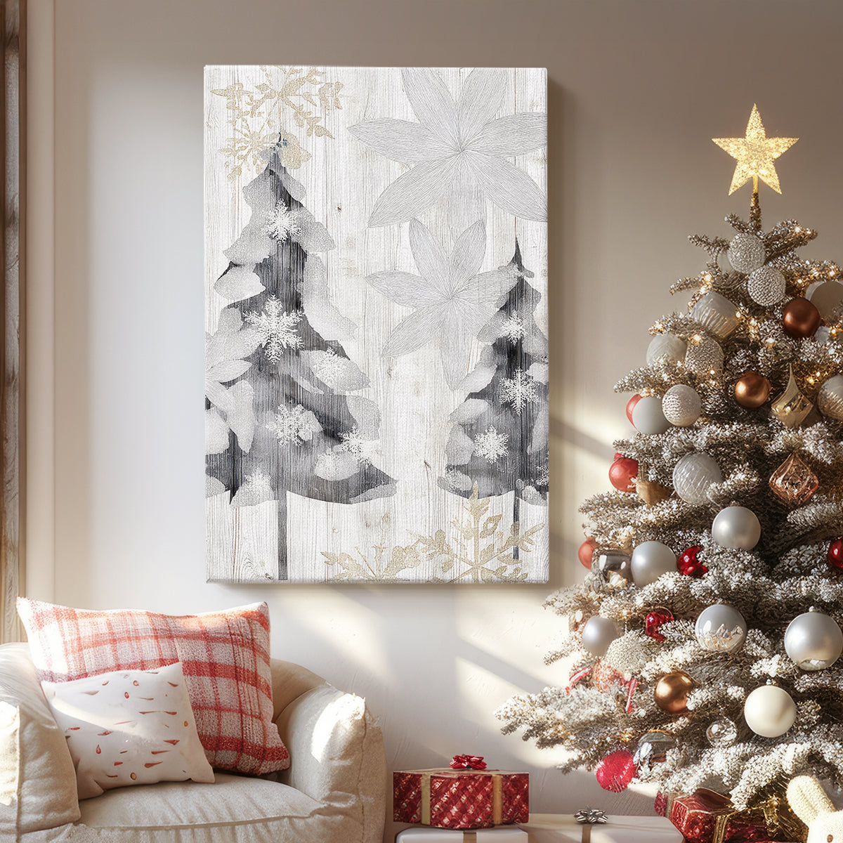 Frostlit Hearth Blessing - Canvas Art Print