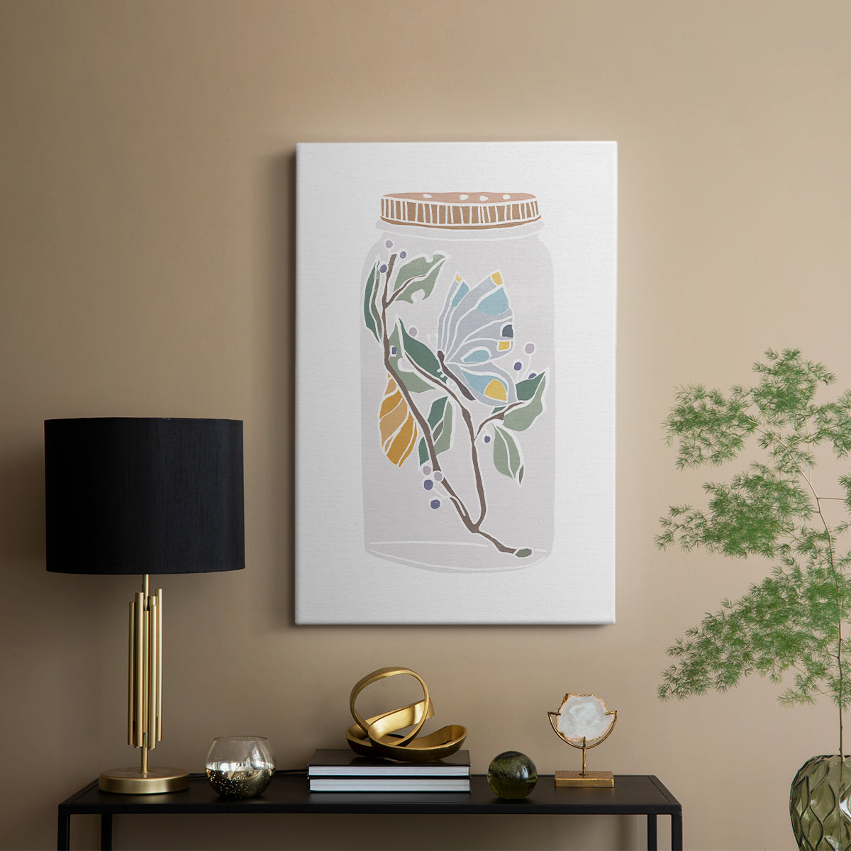 Nature Jar III - Canvas Art Print
