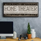 Home Theater - Floater Framed Canvas Print