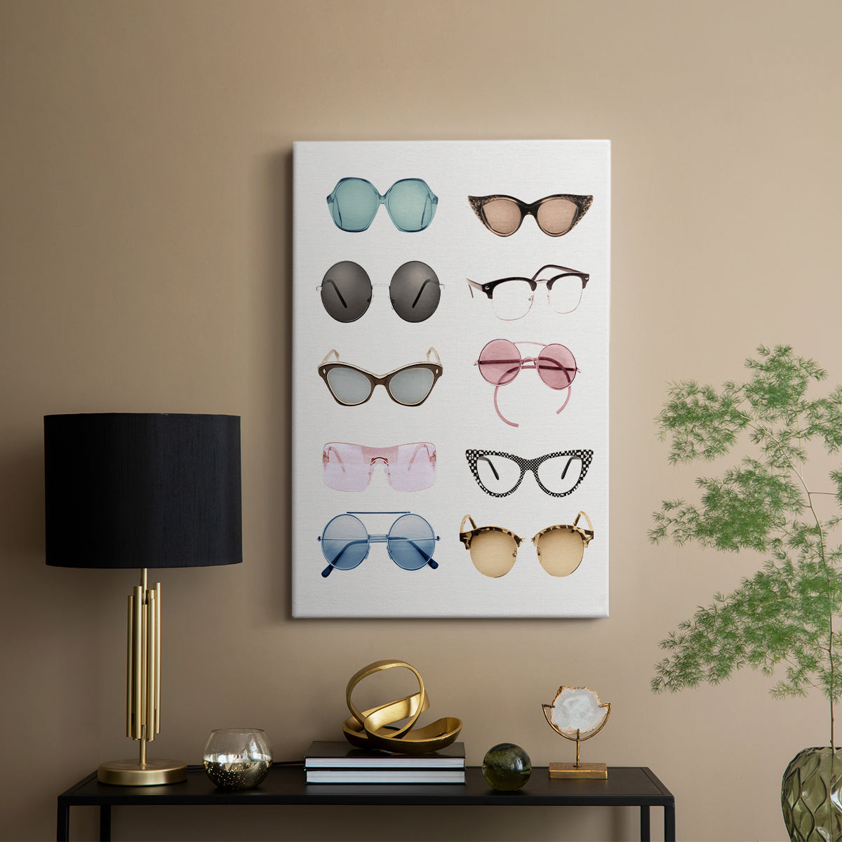 Vintage Glasses II - Canvas Art Print