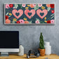 Sweet Hearts Collection D - Floater Framed Canvas Print