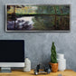 The Pond at Montgeron 2, 1876 - Floater Framed Canvas Print