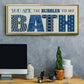 Bath Bubbles - Floater Framed Canvas Print