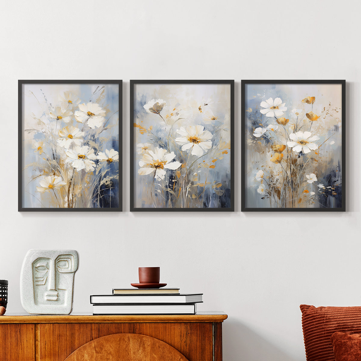 Floral Study Series XCV - Restickable Framed Art Set