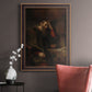 Classical religious portrait of Paul the Apostle by Rembrandt van Rijn in an ornate bronzed mahogany wood frame displayed in a neutral interior setting.