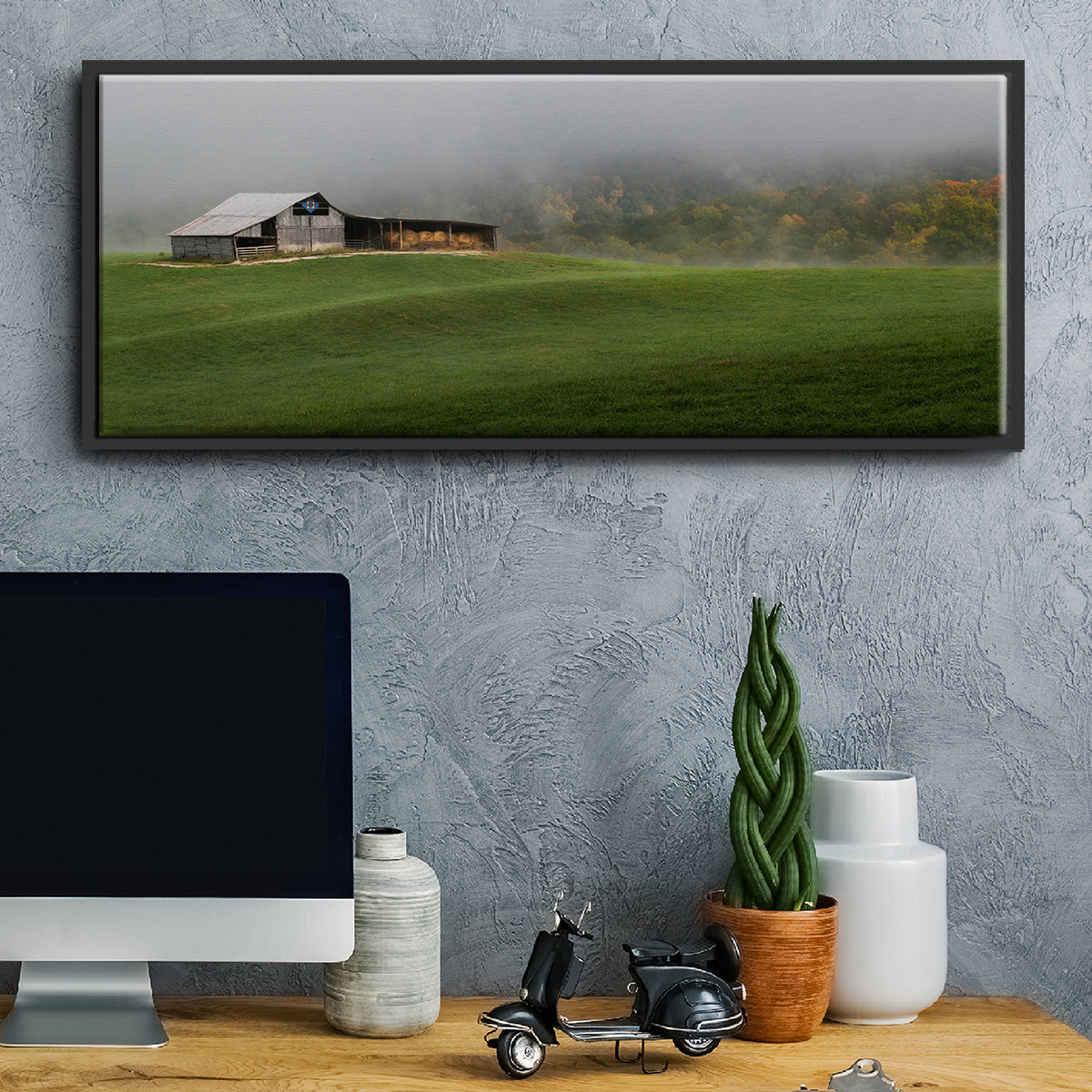 Mountain Air - Floater Framed Canvas Print